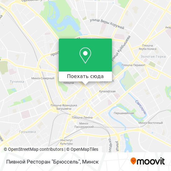 Карта Пивной Ресторан "Брюссель"