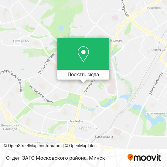 Карта Отдел ЗАГС Московского района