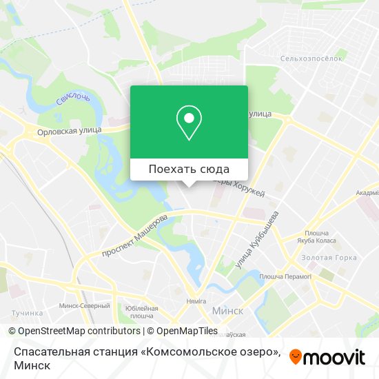 Карта Спасательная станция «Комсомольское озеро»