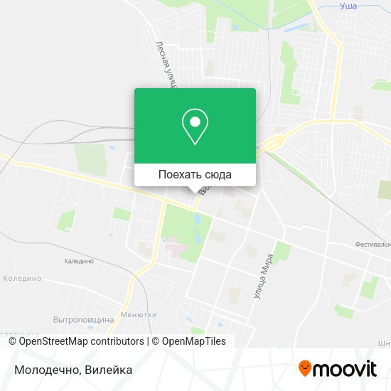 Карта Молодечно