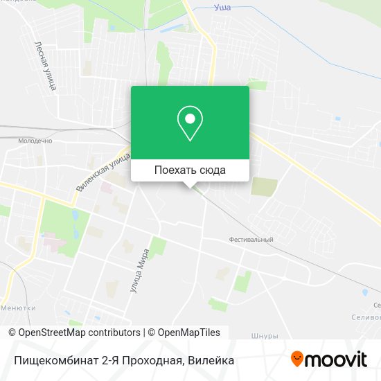 Карта Пищекомбинат 2-Я Проходная