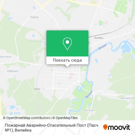 Карта Пожарнай Аварийно-Спасательный Пост (Пасч №1)
