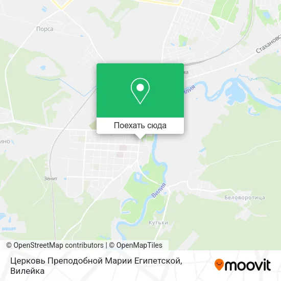 Карта Церковь Преподобной Марии Египетской