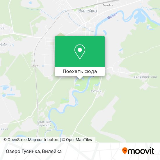 Карта Озеро Гусинка