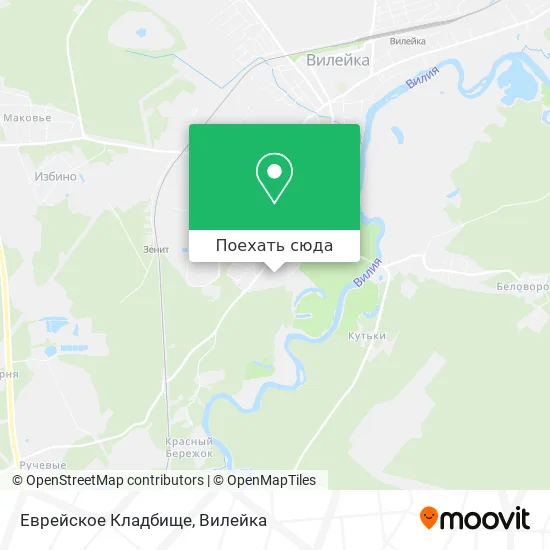 Карта Еврейское Кладбище