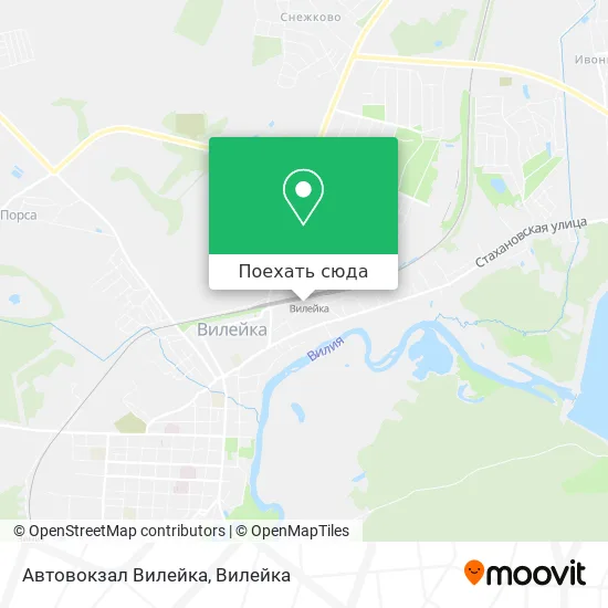Карта Автовокзал Вилейка