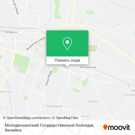 Карта Молодечненский Государственный Колледж