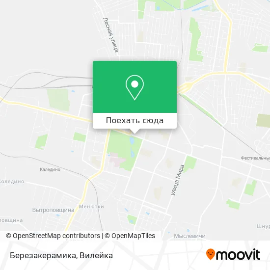 Карта Березакерамика
