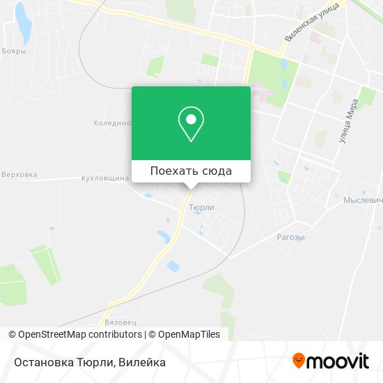 Карта Остановка Тюрли