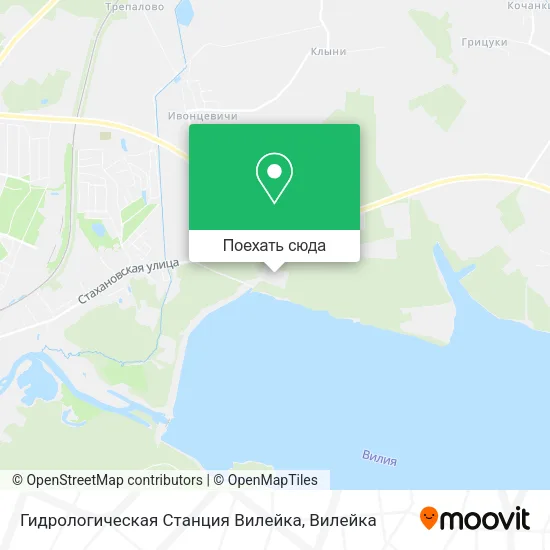 Карта Гидрологическая Станция Вилейка
