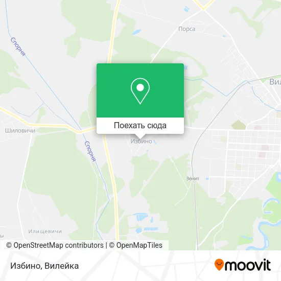Карта Избино