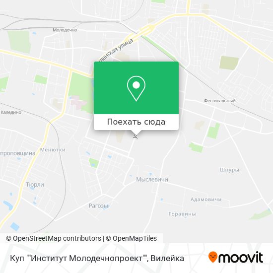 Карта Куп ""Институт Молодечнопроект""