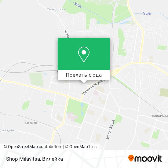 Карта Shop Milavitsa