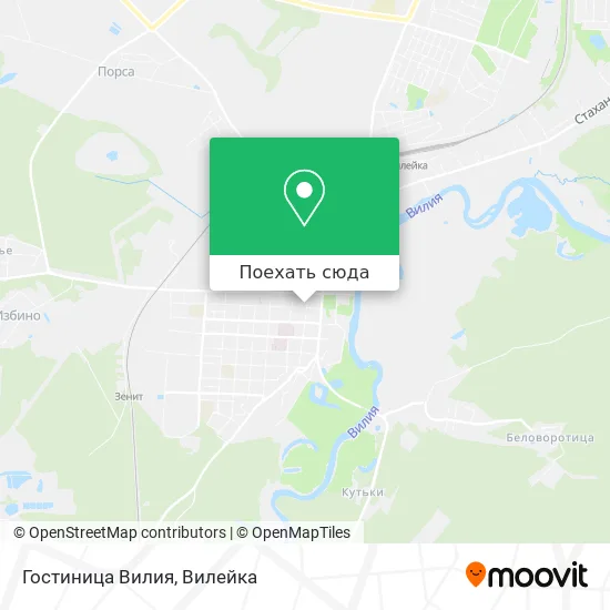 Карта Гостиница Вилия