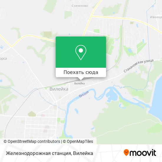 Карта Железнодорожная станция