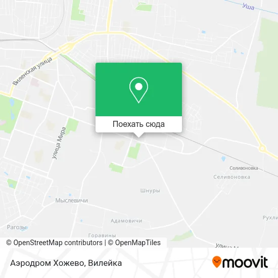 Карта Аэродром Хожево