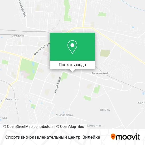 Карта Спортивно-развлекательный центр