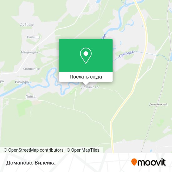 Карта Доманово