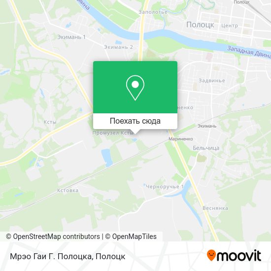 Карта Мрэо Гаи Г. Полоцка