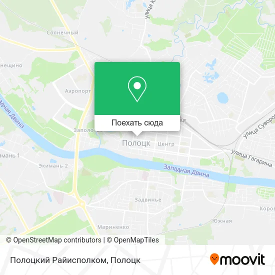 Карта Полоцкий Райисполком