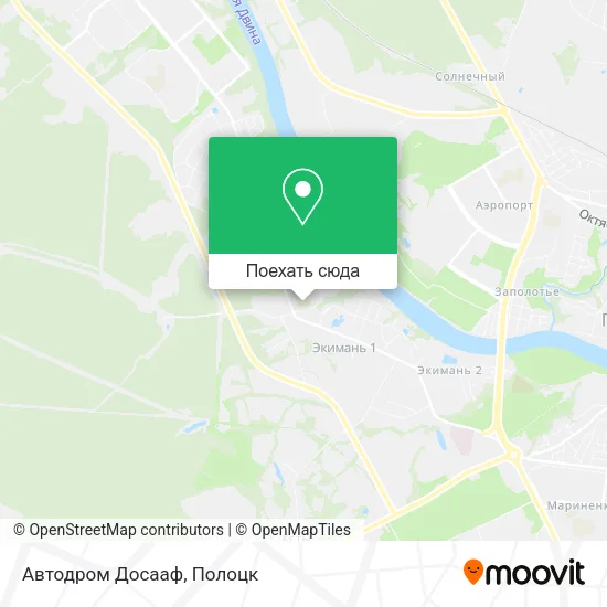 Карта Автодром Досааф