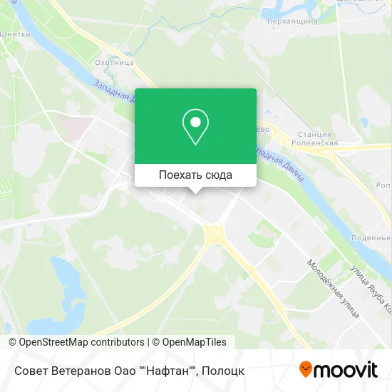 Карта Совет Ветеранов Оао ""Нафтан""