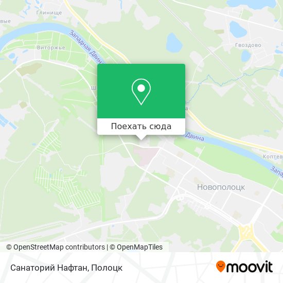 Карта Санаторий Нафтан