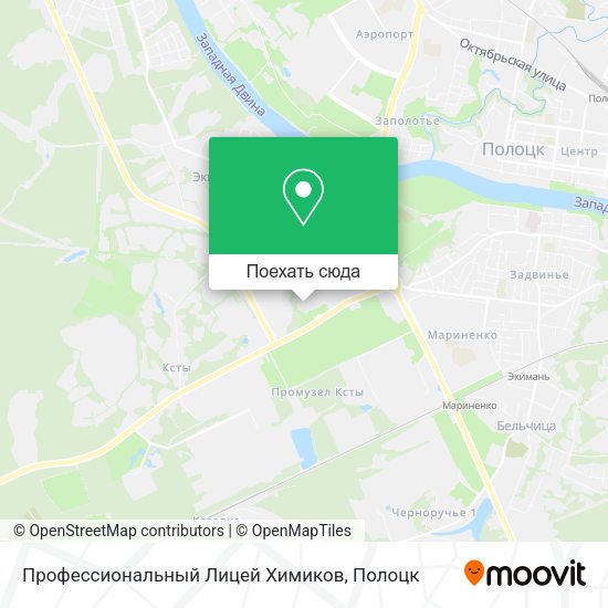 Карта Профессиональный Лицей Химиков