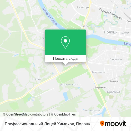 Карта Профессиональный Лицей Химиков