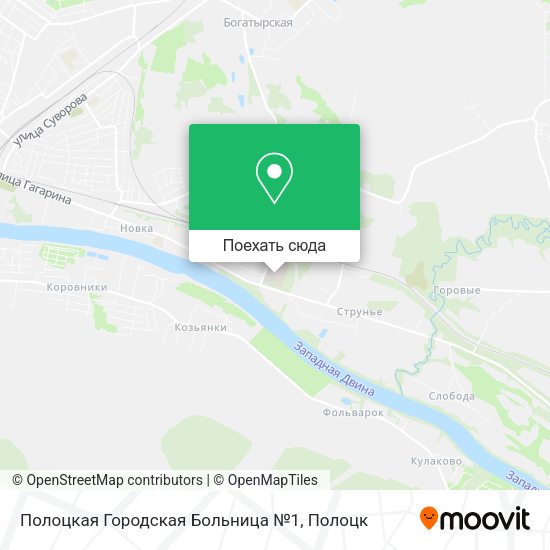 Карта Полоцкая Городская Больница №1