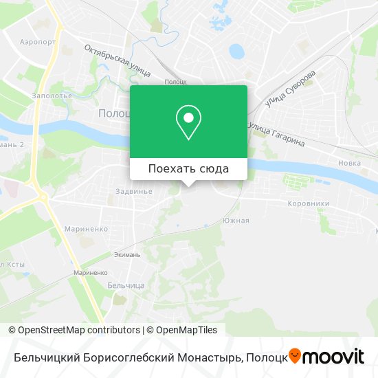 Карта Бельчицкий Борисоглебский Монастырь