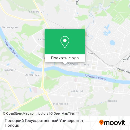 Карта Полоцкий Государственный Университет