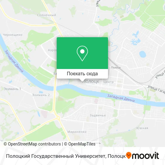 Карта Полоцкий Государственный Университет