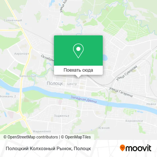Карта Полоцкий Колхозный Рынок