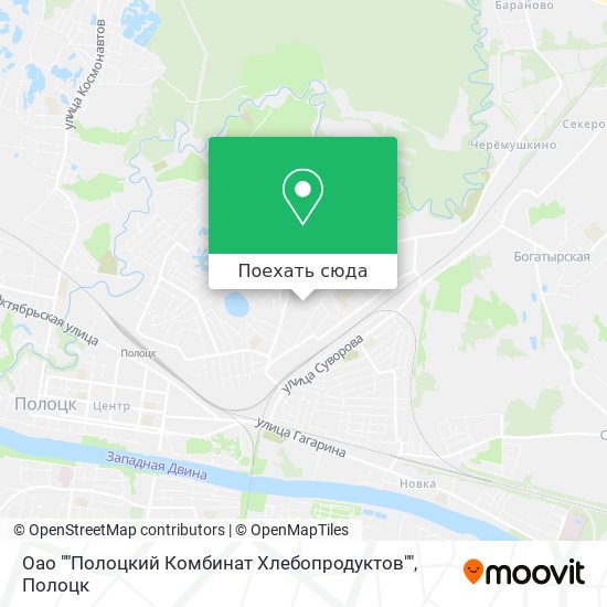 Карта Oao ""Полоцкий Комбинат Хлебопродуктов""