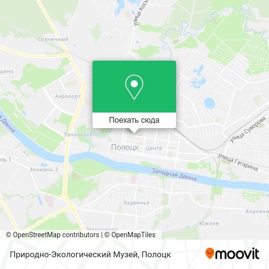 Карта Природно-Экологический Музей