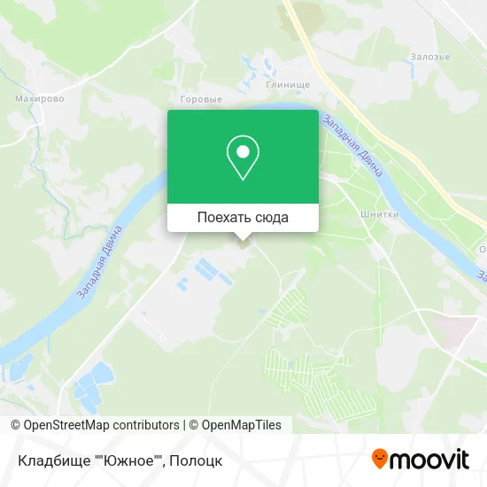 Карта Кладбище ""Южное""