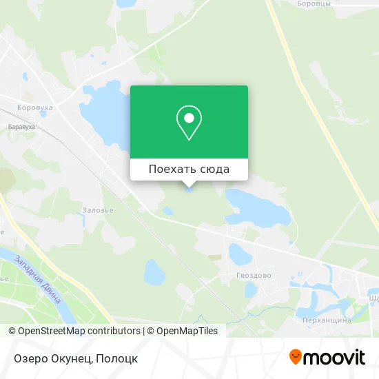 Карта Озеро Окунец