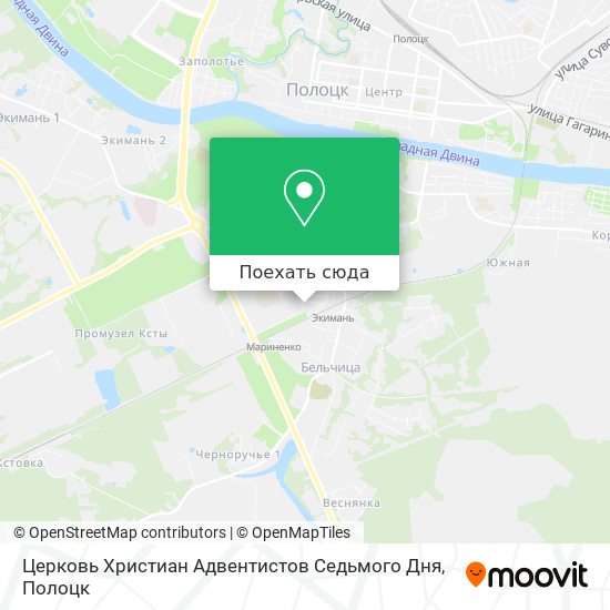 Карта Церковь Христиан Адвентистов Седьмого Дня