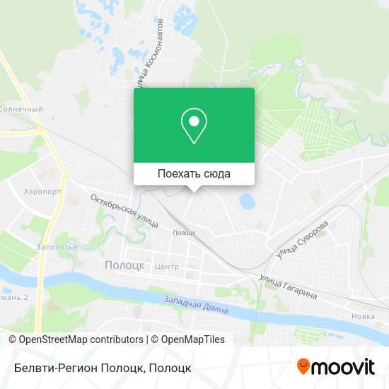 Карта Белвти-Регион Полоцк
