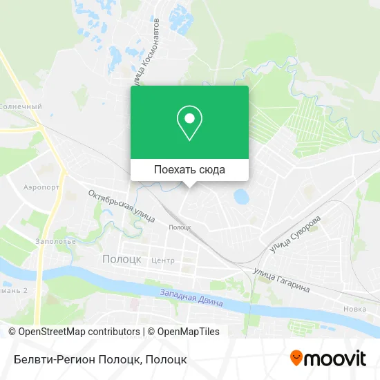 Карта Белвти-Регион Полоцк