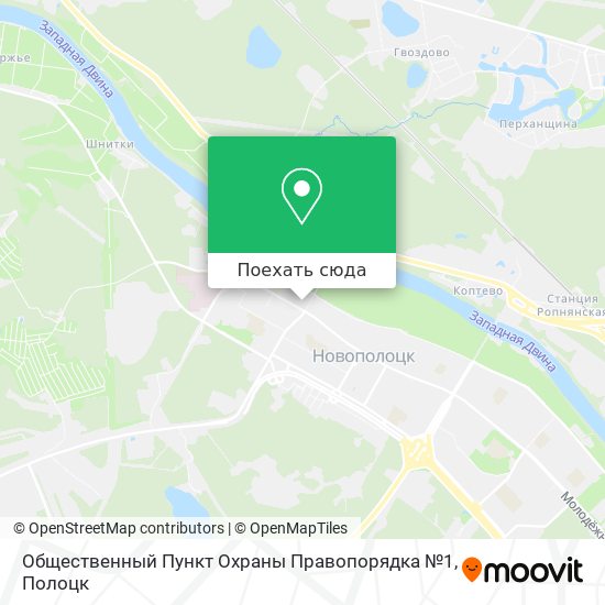 Карта Общественный Пункт Охраны Правопорядка №1
