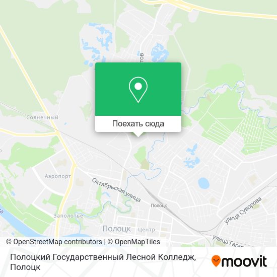 Карта Полоцкий Государственный Лесной Колледж