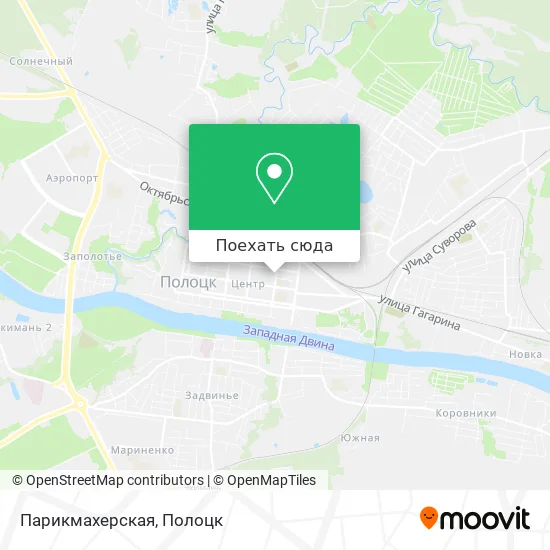 Карта Парикмахерская
