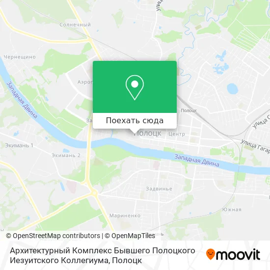 Карта Архитектурный Комплекс Бывшего Полоцкого Иезуитского Коллегиума