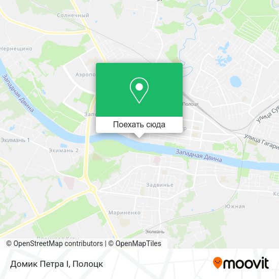 Карта Домик Петра I
