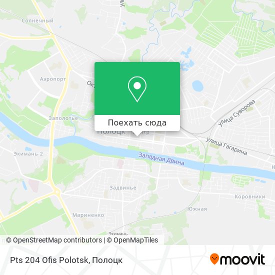 Карта Pts 204 Ofis Polotsk