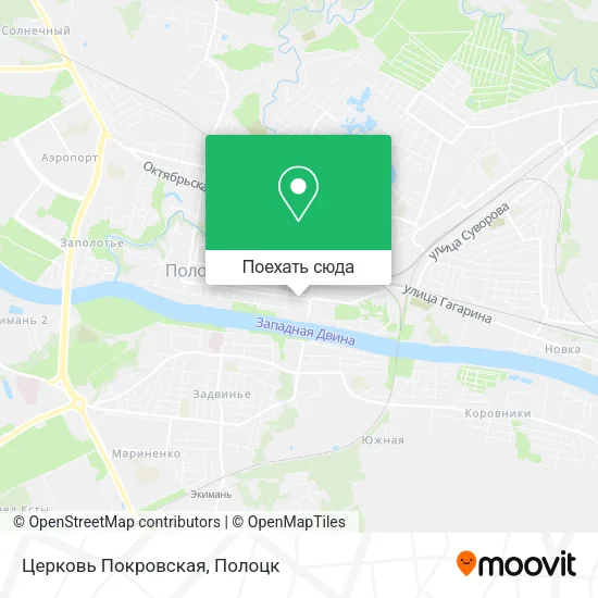 Карта Церковь Покровская