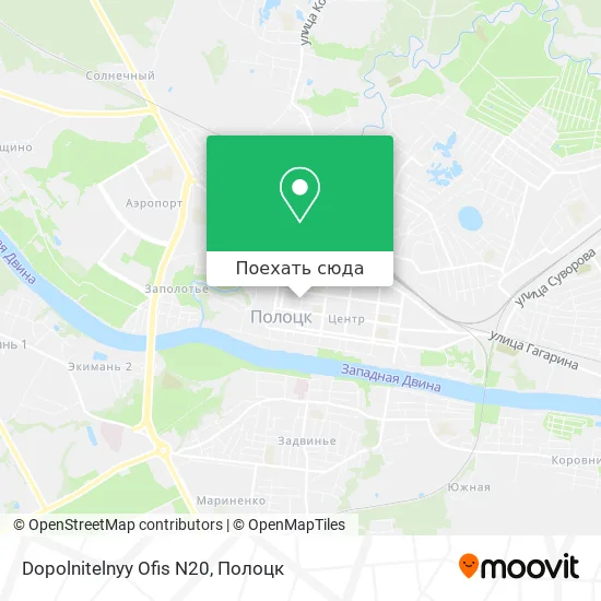 Карта Dopolnitelnyy Ofis N20
