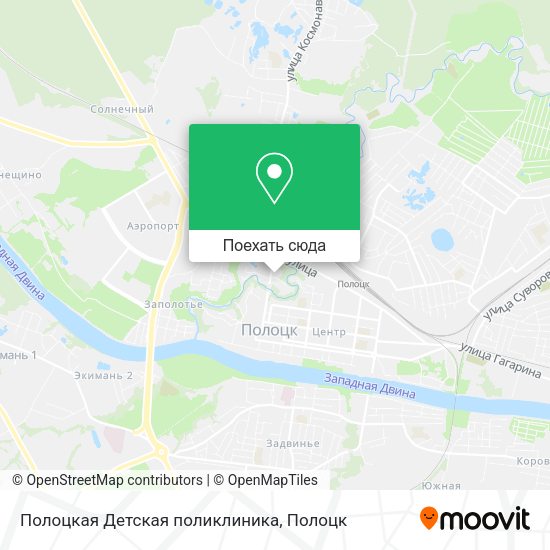 Карта Полоцкая Детская поликлиника